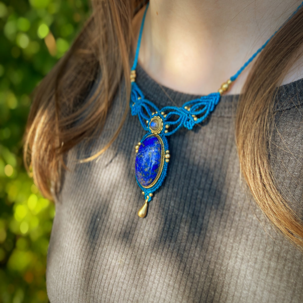 Náhrdelník Lapis Lazuli-  “sebepoznání”